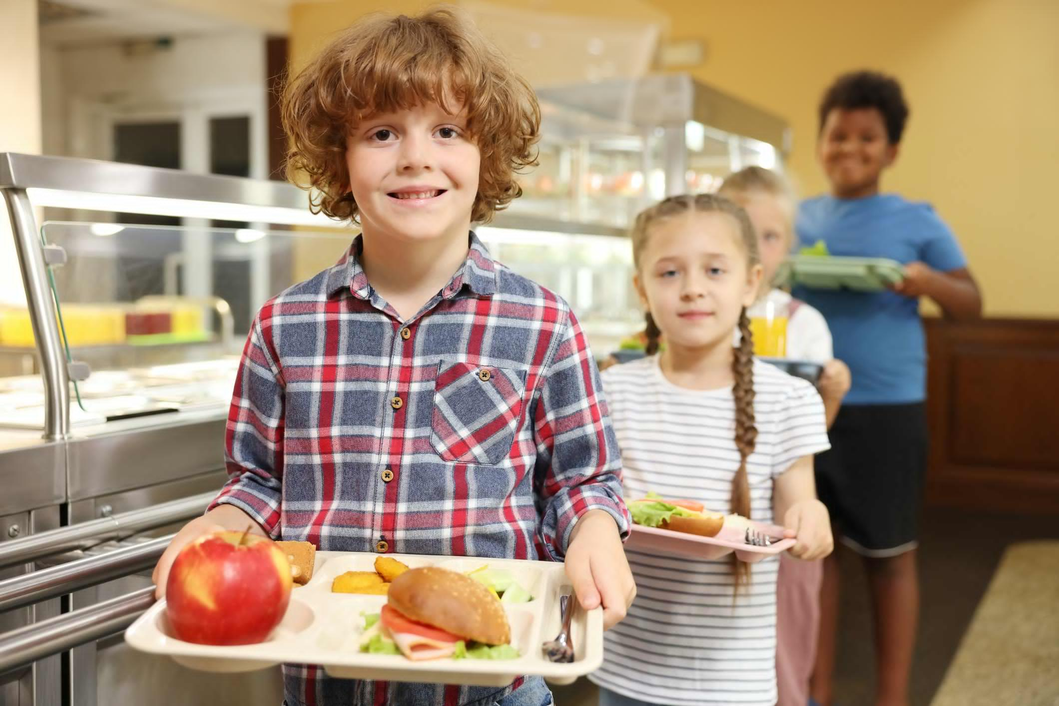 School cafeteria tray