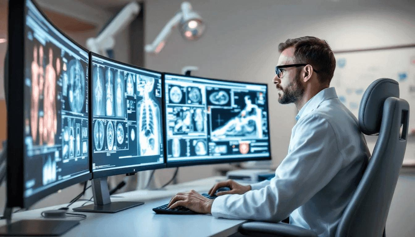 AI assisted imaging review software