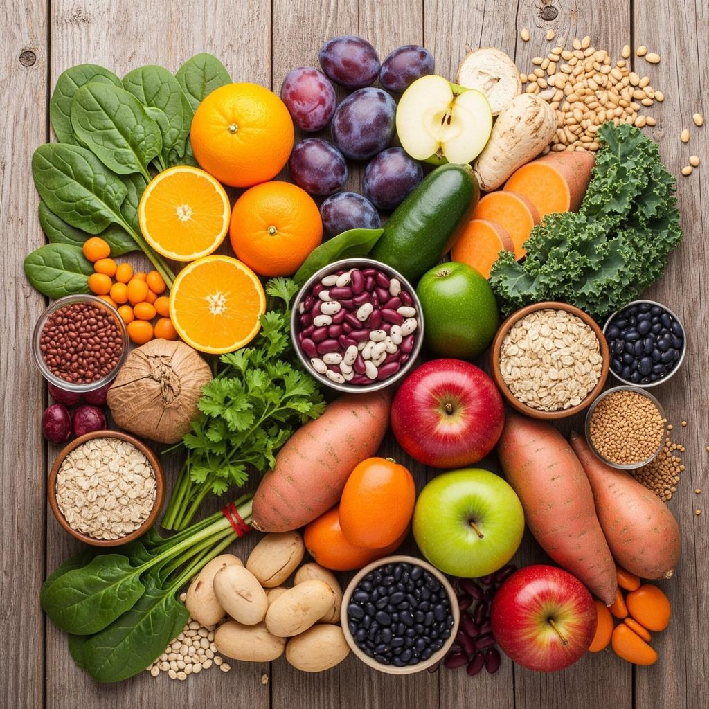 Fiber rich food samples
