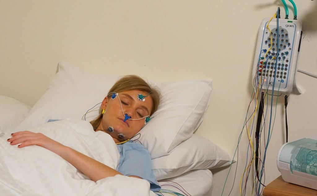 Sleep study monitoring equipment